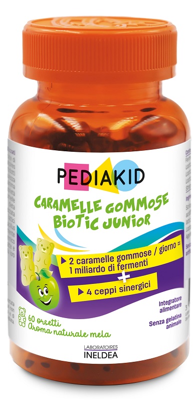 PEDIAKID BIOTIC JUNIOR 60 ORSETTI GOMMOSI - maxifarmacia.it
