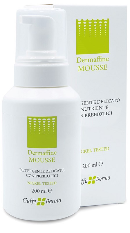 DERMAFFINE MOUSSE DETERGENTE DELICATO E NUTRIENTE CON PREBIOTICI 200 ML - maxifarmacia.it