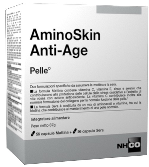 NHCO AMINOSKIN ANTI-AGE FLACONE 56 CAPSULE + 56 CAPSULE - maxifarmacia.it