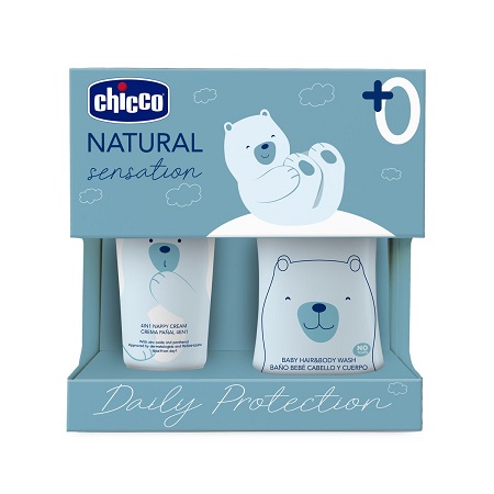 CHICCO NATURAL SENSATION SET BAGNOSHAMPOO+PASTA LENITIVA - maxifarmacia.it