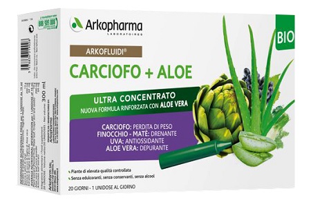 ARKOFLUIDI CARCIOFO+ALOE VERA 20 FLACONCINI 200 G - maxifarmacia.it