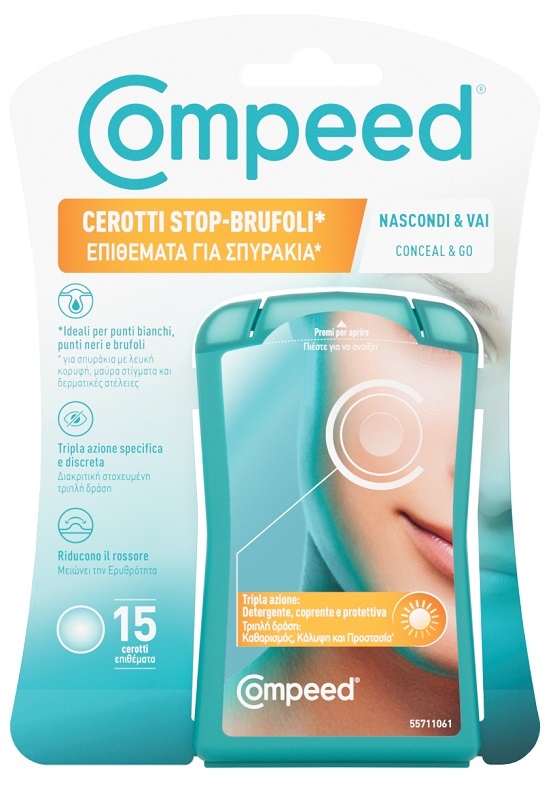 COMPEED 15 CEROTTI STOP-BRUFOLI NASCONDI e VAI - maxifarmacia.it