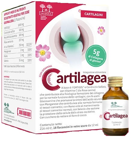CARTILAGEA SALUGEA 18 FLACONCINI DA 12 ML - maxifarmacia.it