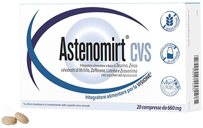 ASTENOMIRT CVS 20 COMPRESSE - maxifarmacia.it