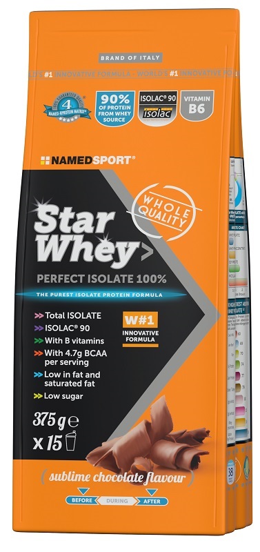 STAR WHEY ISOLATE SUBLIME CHOCOLATE 375 G - maxifarmacia.it