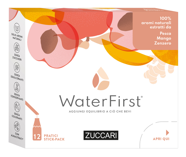 WATER FIRST PESCA-MANGO-ZENZERO 12 STICK PACK - maxifarmacia.it