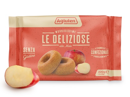 AGLUTEN DELIZIOSE ALLE MELE 4 PEZZI 220 G - maxifarmacia.it