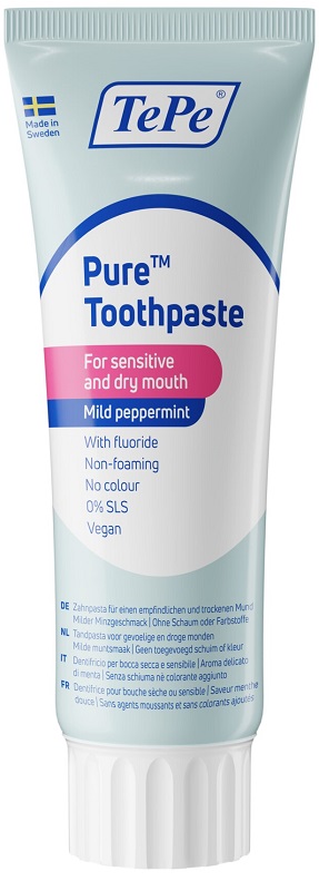 TEPE PURE MENTA PIPERITA DELICATA DENTIFRICIO 75 ML - maxifarmacia.it