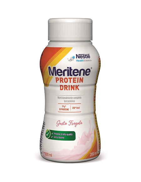 MERITENE PROTEIN DRINK FRAGOLA 200 ML - maxifarmacia.it