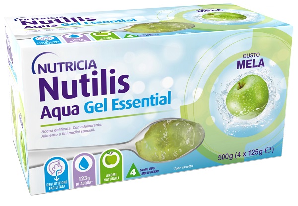 NUTILIS AQUA GEL MELA 4 PEZZI DA 125 G - maxifarmacia.it