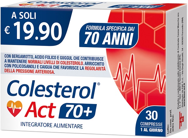COLESTEROL ACT 70+ 30 COMPRESSE - maxifarmacia.it