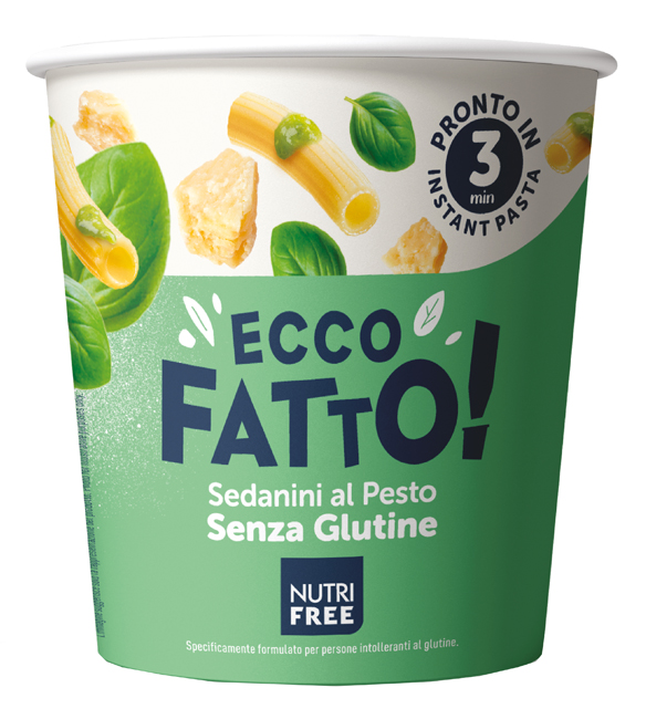 NUTRIFREE ECCO FATTO SEDANINI AL PESTO 70 G - maxifarmacia.it