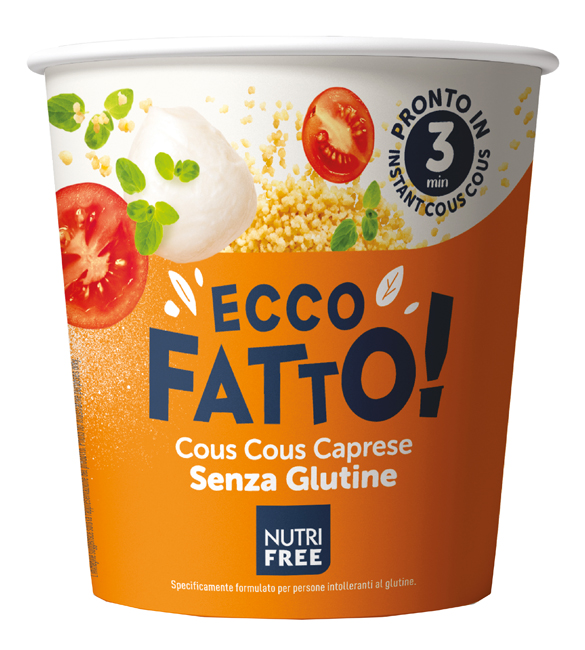 NUTRIFREE ECCO FATTO COUS COUS CAPRESE 70 G - maxifarmacia.it
