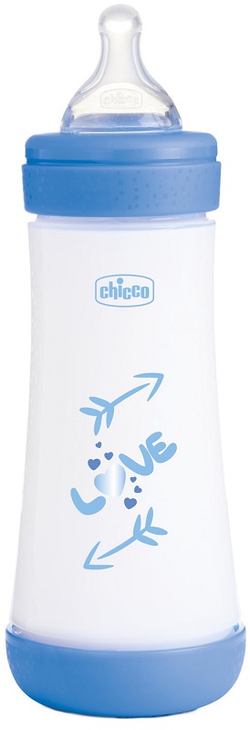CHICCO BIBERON P5 300ML FAST SILICONE BOY - maxifarmacia.it