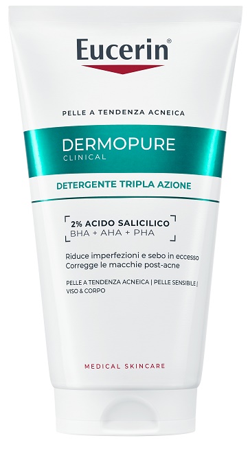 EUCERIN DERMOPURIFYER GEL DETERGENTE TRIPLA AZIONE 150 ML - maxifarmacia.it