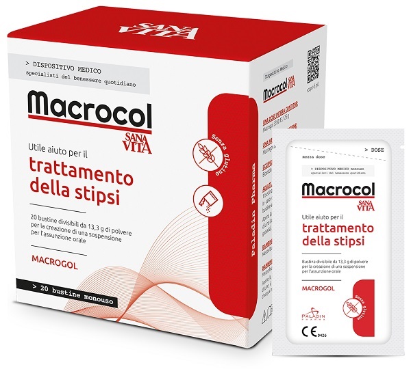 SANAVITA MACROCOL PLUS 20 BUSTINE DA 13,81 G - maxifarmacia.it