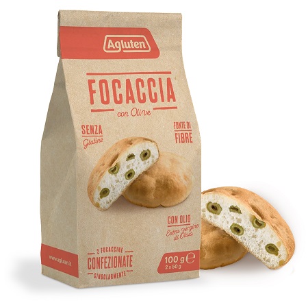 AGLUTEN FOCACCIA OLIVE 100 G - maxifarmacia.it