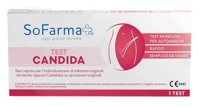 TEST AUTODIAGNOSTICO CANDIDA ALBICANS SOFARMAPIU' - maxifarmacia.it
