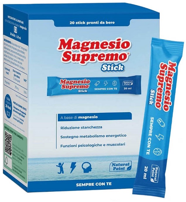 MAGNESIO SUPREMO 20 STICK DA 20 ML - maxifarmacia.it