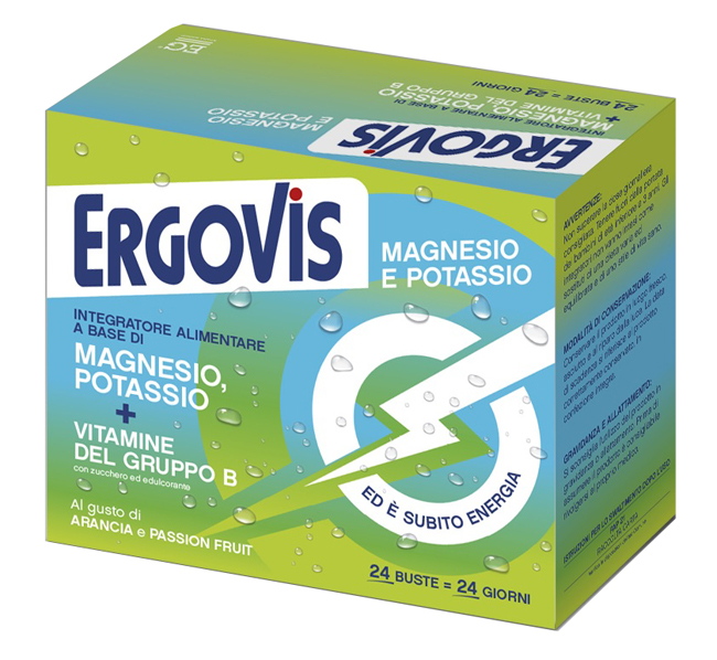 ERGOVIS MG+K VITAMINE B CON ZUCCHERO 24 BUSTINE - maxifarmacia.it