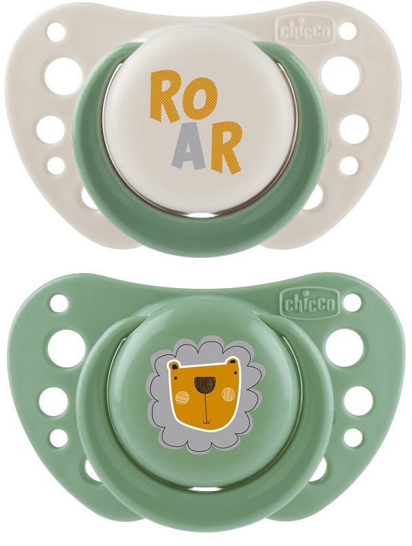 CHICCO SUCCHIETTI AIR VERDE SILICONE 2-6 MESI 2 PEZZI - maxifarmacia.it