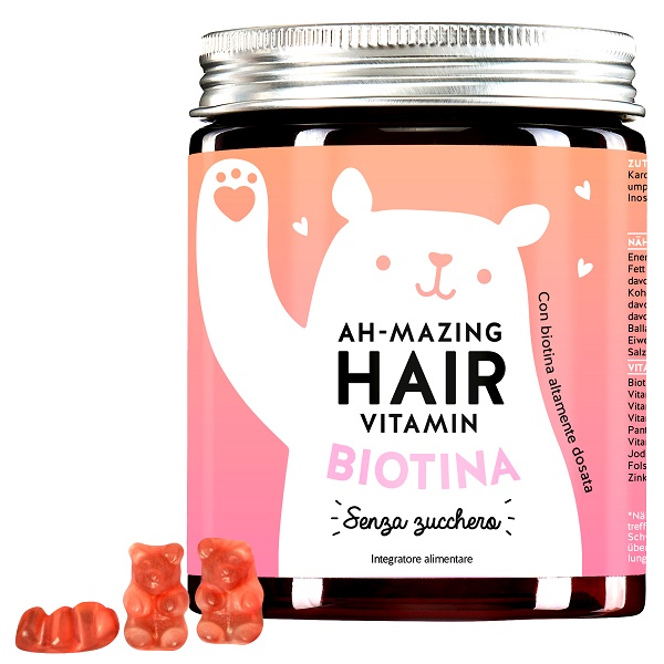 AH-MAZING HAIR VITAMINS MIT BIOTIN SUGARFREE 45 CARAMELLE GOMMOSE - maxifarmacia.it