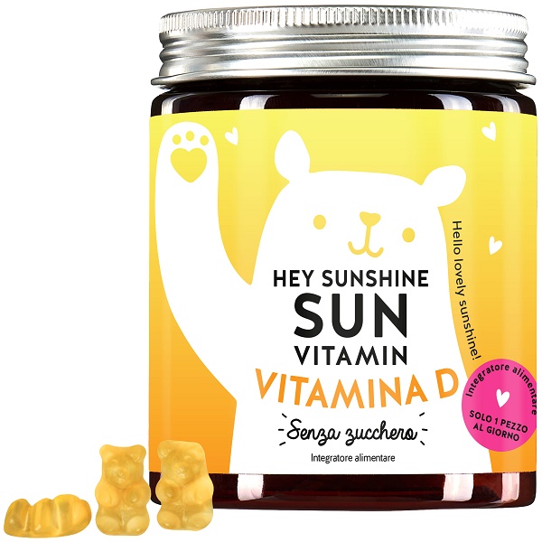 HEY SUNSHINE SUN VITAMINS MIT D3 SUGARFREE 45 CARAMELLE GOMMOSE - maxifarmacia.it
