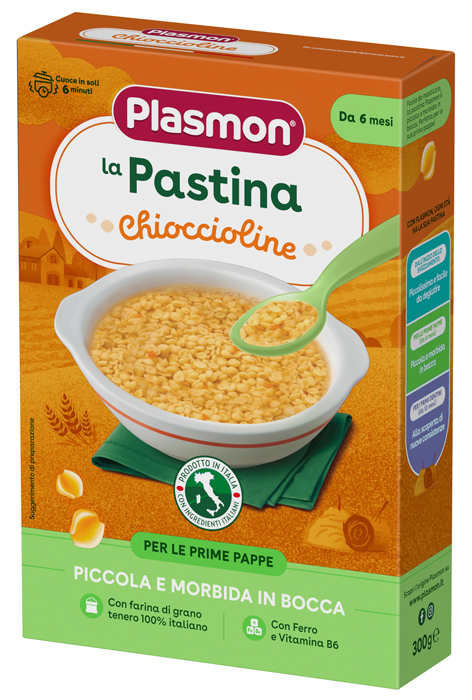 PLASMON PASTA CHIOCCIOLINE 300 G - maxifarmacia.it