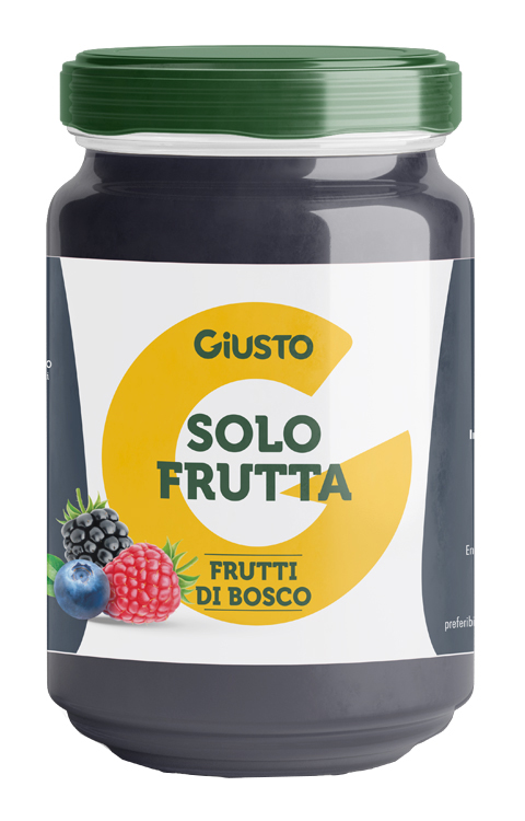 GIUSTO SOLO FRUTTA CONFETTURA FRUTTI DI BOSCO 220 G - maxifarmacia.it