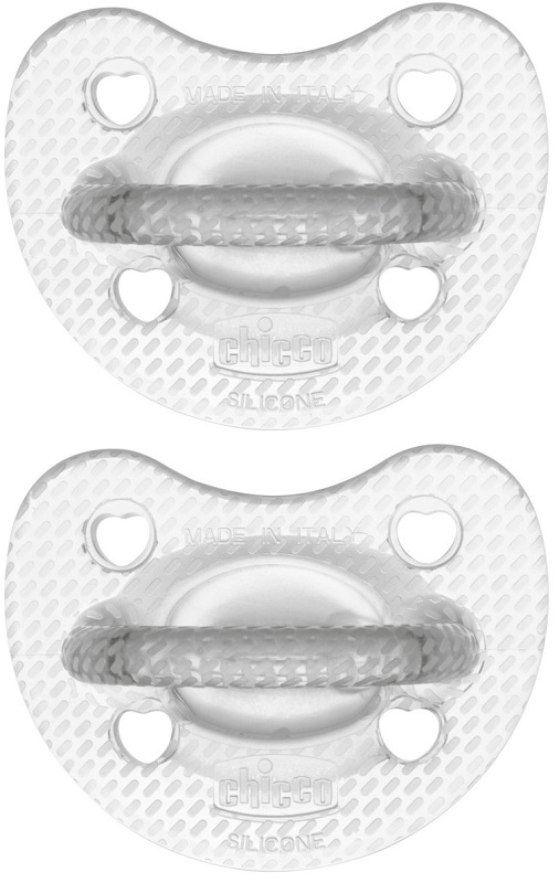 CHICCO GOMMOTTO SILICONE CRYSTAL 6-16 MESI 2 PEZZI - maxifarmacia.it
