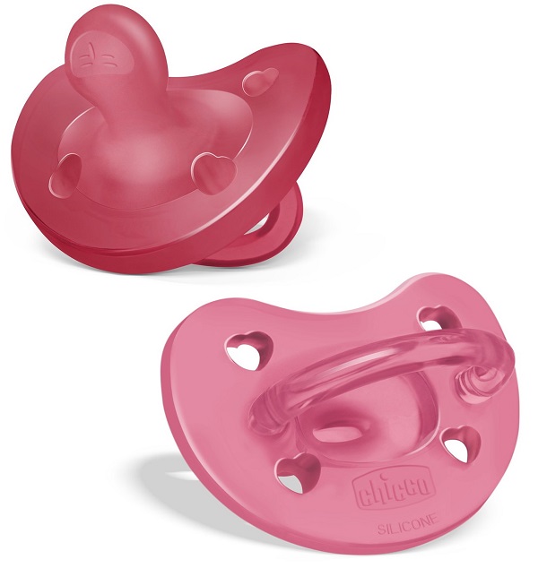 CHICCO GOMMOTTO SILICONE ROSA 16-36 MESI 2 PEZZI - maxifarmacia.it