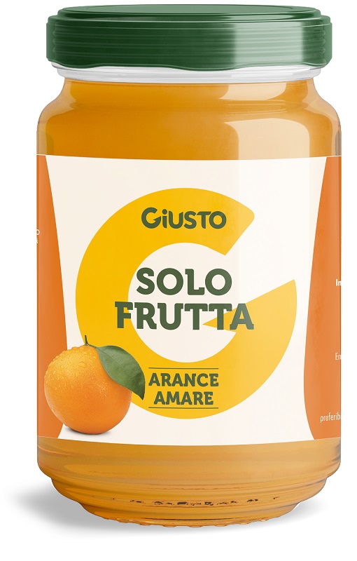 GIUSTO SOLO FRUTTA CONFETTURA ARANCE AMARE 220 G - maxifarmacia.it