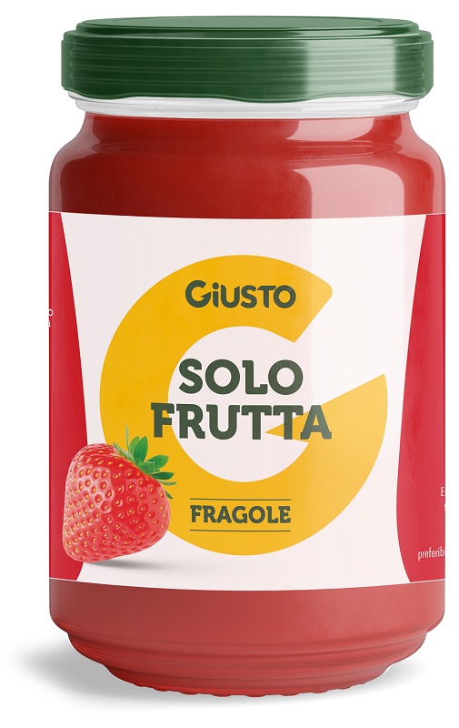GIUSTO SOLO FRUTTA CONFETTURA FRAGOLE 220 G - maxifarmacia.it