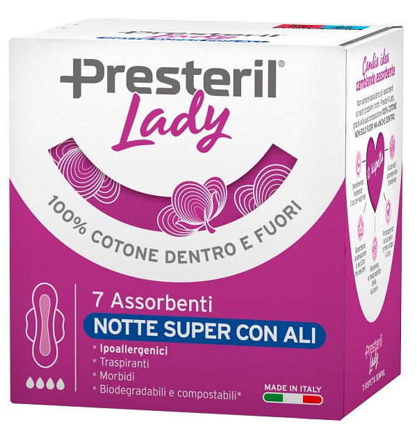 LADY PRESTERIL ASSORBENTI NOTTE SUPER ALI 7 PEZZI - maxifarmacia.it