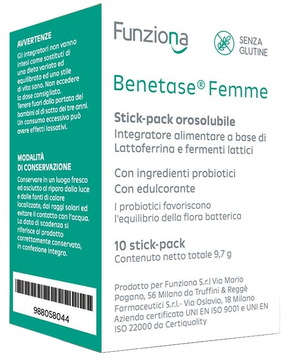 BENETASE FEMME 10 STICK PACK - maxifarmacia.it