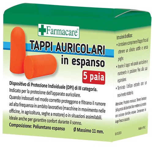 TAPPI AURICOLARI ESPANSO 5 PAIA - maxifarmacia.it