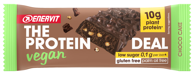 ENERVIT PROTEIN DEAL CHOCO CAKE VEGAN 40 G - maxifarmacia.it