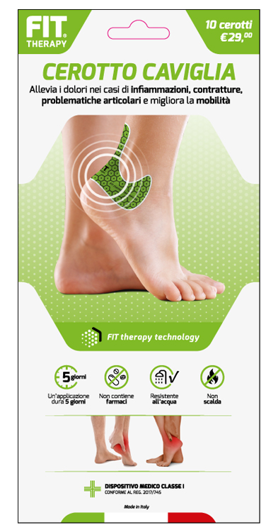 FIT THERAPY CEROTTO CAVIGLIA 10 PEZZI - maxifarmacia.it