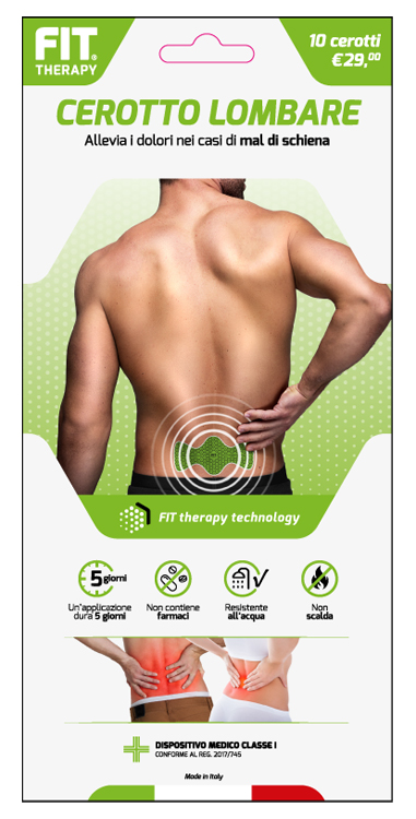 FIT THERAPY CEROTTO LOMBARE 10 PEZZI - maxifarmacia.it