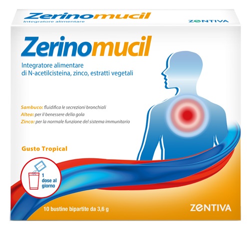 ZERINOMUCIL 10 BUSTINE 3,6 G - maxifarmacia.it
