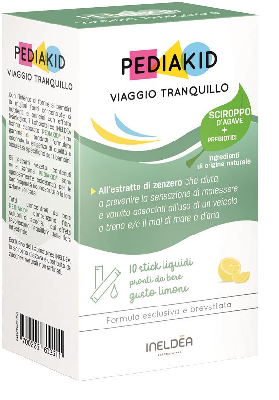 PEDIAKID VIAGGIO TRANQUILLO 10 STICK - maxifarmacia.it
