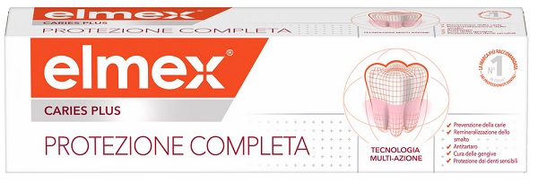 ELMEX DENTIFRICIO CARIES PLUS PROTEZIONE COMPLETA 75 ML - maxifarmacia.it