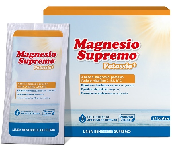 MAGNESIO SUPREMO POTASSIO+ 24 BUSTINE - maxifarmacia.it