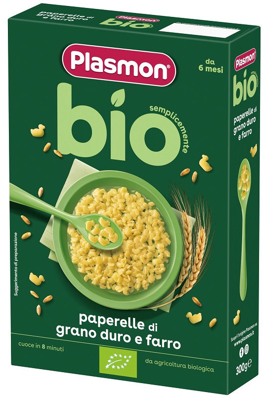 PLASMON PASTINA BIO PAPERELLE 300 G - maxifarmacia.it