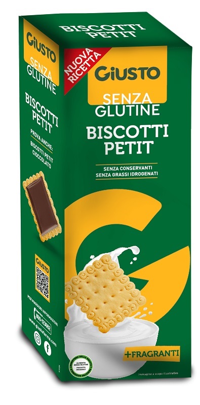 GIUSTO SENZA GLUTINE BISCOTTI PETIT 175 G - maxifarmacia.it