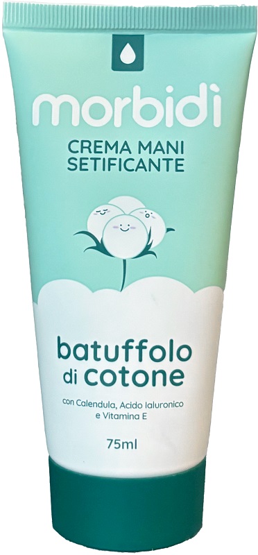 MORBIDI' CREMA MANI BATUFFOLO DI COTONE 75 ML - maxifarmacia.it