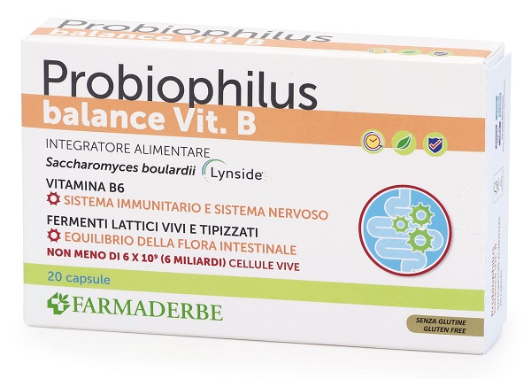PROBIOPHILUS BALANCE VIT B 20 CAPSULE - maxifarmacia.it