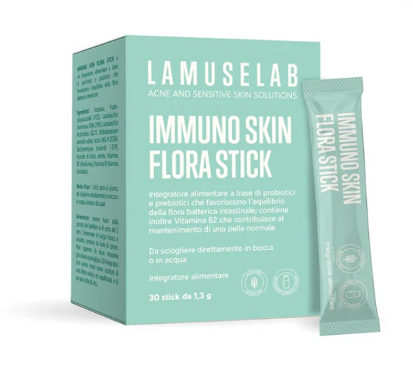 LAMUSELAB IMMUNO SKIN FLORA 30 STICK - maxifarmacia.it