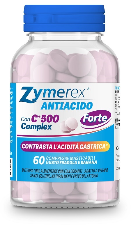 ZYMEREX ANTIACIDO FORTE 60 COMPRESSE MASTICABILI - maxifarmacia.it