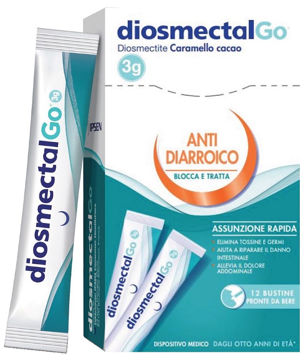DIOSMECTALGO CARAMELLO CACAO 12 STICK - maxifarmacia.it